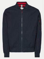 S.Oliver Kurtka bomber 2141439 Granatowy Regular Fit. Niebieskie kurtki męskie S.Oliver, m, bez wzorów, z bawełny, bez kaptura. Za 449.99 zł.