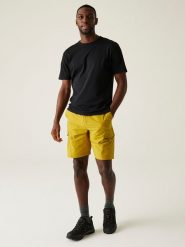 Regatta Szorty funkcyjne "Mallen" w kolorze khaki rozmiar: 3XL. Brązowe szorty męskie Regatta, z materiału, bez kołnierzyka. Za 78.95 zł.