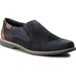 Półbuty LASOCKI FOR MEN MI08-C309-310-14. Niebieskie półbuty męskie Lasocki For Men, z nubiku, bez zapięcia. Za 179.99 zł.