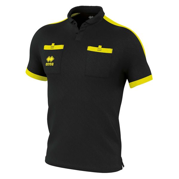 Koszulka Errea Doug Maglia Mc Ad Dorośli. Czarne t-shirty sportowe męskie ERREA, s, z materiału, bez ramiączek, do piłki nożnej. Za 198.50 zł.