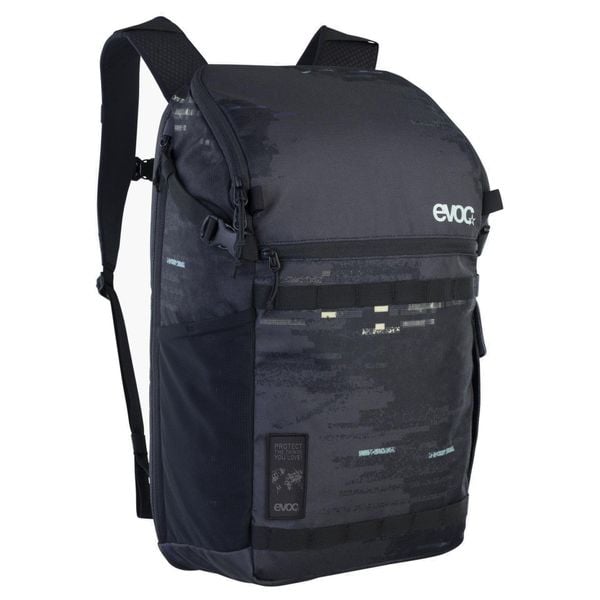 Evoc Travel Backpack 22 L - lekki plecak podróżny z przegródką na laptop. Czarne plecaki damskie EVOC, bez wzorów, z materiału. Za 646.50 zł.