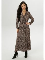 Aniston Sukienka w kolorze jasnobrązowo-czarnym rozmiar: 38. Brązowe sukienki damskie Aniston, bez wzorów, bez kołnierzyka, bez ramiączek, maxi. Za 95.99 zł.