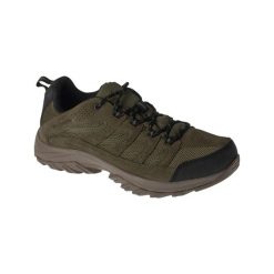 Buty trekkingowe męskie, Crestwood Waterproof. Zielone buty trekkingowe męskie Columbia, bez zapięcia, wspinaczkowe. Za 349.99 zł.