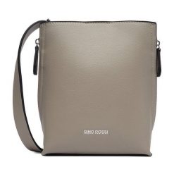 Torebka GINO ROSSI. Szare torebki klasyczne damskie Gino Rossi, bez wzorów, bez dodatków. Za 199.99 zł.