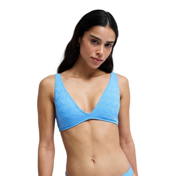 Trójkątny stanik bikini dla Kobiety PARADISE WAVE Niebieski. Niebieskie bikini damskie Roxy, bez wzorów. Za 169.99 zł.