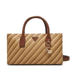 Torebka Guess. Brązowe torebki klasyczne damskie Guess, z aplikacjami, bez dodatków. Za 339.99 zł.