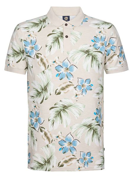 Petrol Industries Koszulka polo w kolorze beżowym rozmiar: XL. Brązowe koszulki polo męskie Petrol Industries, xl, bez wzorów, z bawełny, bez ramiączek. Za 73.99 zł.