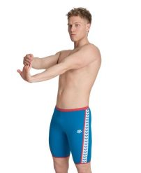 Spodenki Treningowe Arena Icons Swim Jammer Solid. Niebieskie kąpielówki męskie Arena, m, bez wzorów, z materiału, na fitness i siłownię. Za 176.98 zł.