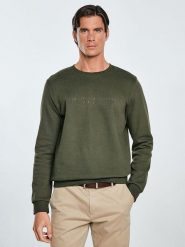 BIG STAR Bluza w kolorze khaki rozmiar: XL. Brązowe bluzy bez kaptura męskie Big Star, xl, z bawełny. Za 102.99 zł.