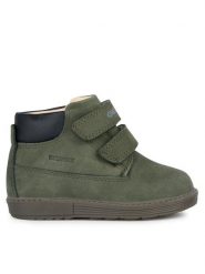 Geox Kozaki B Hynde Boy Wpf B842HA 00032 C3014 M Zielony. Zielone buty zimowe chłopięce Geox, z nubiku, bez zapięcia. Za 669.99 zł.