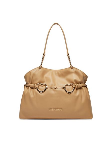 LOVE MOSCHINO Torebka JC4033PP1MLB0105 Beżowy. Brązowe torebki klasyczne damskie Love Moschino, bez wzorów, ze skóry, bez dodatków. Za 599.99 zł.