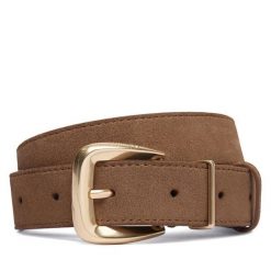 Pasek Calvin Klein. Brązowe paski damskie CALVIN KLEIN, bez wzorów. Za 249.99 zł.