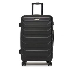 Walizka średnia GINO ROSSI. Czarne walizki Gino Rossi, bez wzorów, średnie. Za 279.99 zł.