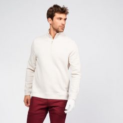 Bluza do golfa męska Inesis MW500. Brązowe bluzy bez kaptura męskie INESIS, m, z elastanu. Za 149.99 zł.