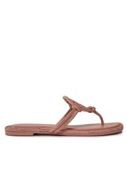 Tory Burch Japonki Miller Knotted Pave 152177 Różowy. Czerwone klapki damskie Tory Burch, bez wzorów, ze skóry, bez obcasa. Za 1,749.00 zł.