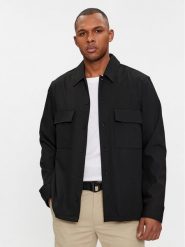 Calvin Klein Koszula K10K112289 Czarny Regular Fit. Czarne koszule męskie CALVIN KLEIN, m, bez wzorów, z syntetyku, bez kołnierzyka, bez ramiączek. Za 699.99 zł.
