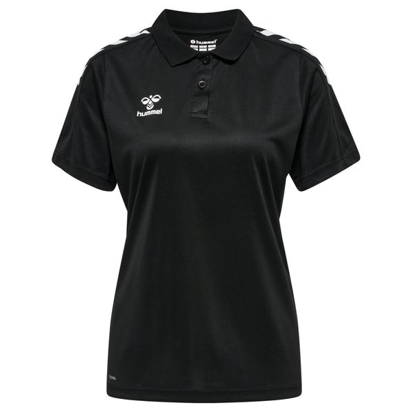 Damska koszulka polo Hummel Functional. Czarne bluzki sportowe damskie HUMMEL, xl, bez wzorów, z materiału, bez ramiączek. Za 166.50 zł.