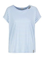 Sublevel Koszulka w kolorze błękitno-białym rozmiar: S. Białe bluzki damskie Sublevel, s, bez wzorów, z bawełny, bez kołnierzyka. Za 43.99 zł.