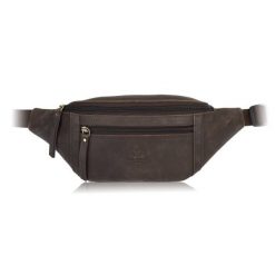 Saszetka męska skórzana nerka na pas brązowa vintage pojemna Paolo Peruzzi AY-29-HBR. Brązowe saszetki męskie ze skóry. Za 139.00 zł.