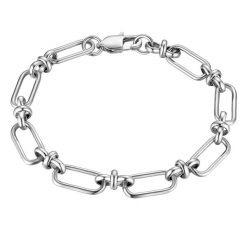 True Rebels Bransoletka ze Stali Nierdzewnej w srebrnym Bransoletki 1 ct Męskie. Szare biżuteria dla mężczyzn True Rebels, srebrne. Za 159.99 zł.