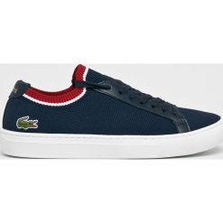 Lacoste - Buty La Piquee. Niebieskie buty sportowe na co dzień męskie Lacoste, z gumy, bez zapięcia. W wyprzedaży za 339.90 zł.