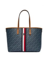 Tommy Hilfiger Torebka Th Monoplay AW0AW19178 Granatowy. Niebieskie torebki klasyczne damskie Tommy Hilfiger, bez wzorów, bez dodatków. Za 849.99 zł.
