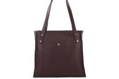 Shopperka skórzana BARBERINI'S bordowa 914-5. Czerwone shopper bag damskie Barberinis, bez wzorów, ze skóry, na ramię, małe, bez dodatków. Za 289.99 zł.