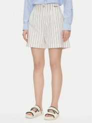 Pepe Jeans Szorty materiałowe Henar PL801163 Beżowy Loose Fit. Brązowe szorty damskie Pepe Jeans, bez wzorów, z bawełny. Za 219.99 zł.