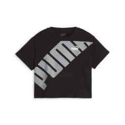 Puma Koszulka Power Short Lenght 67985301. Czarne bluzki sportowe damskie Puma, m, bez wzorów, z bawełny, bez ramiączek. Za 67.99 zł.