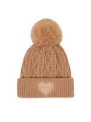 Guess Czapka J6BZ40 Z1523 Brązowy jasny. Brązowe czapki dziecięce Guess, z aplikacjami. Za 134.99 zł.
