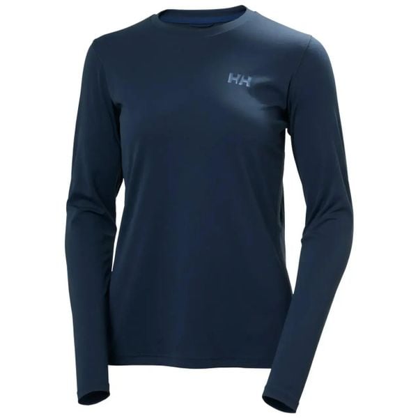 Damska koszulka z długim rękawem Helly Hansen Lifa Active Solen. Niebieskie t-shirty damskie Helly Hansen, s, bez wzorów, z materiału, bez kołnierzyka. Za 297.50 zł.