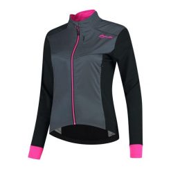 Zimowa softshellowa kurtka rowerowa damska Rogelli CONTENTA. Czarne kurtki damskie Rogelli, na zimę, s, bez wzorów, bez kaptura. Za 279.00 zł.