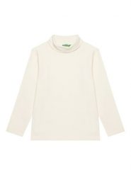 United Colors Of Benetton Bluzka 3DKEG10JU Écru Regular Fit. T-shirty chłopięce United Colors Of Benetton, bez wzorów, z bawełny, bez ramiączek. Za 59.99 zł.