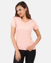 Damska koszulka funkcyjna Kilpi DIMA-W. Brązowe t-shirty damskie Kilpi, s, bez wzorów, z materiału, bez kołnierzyka. Za 112.21 zł.