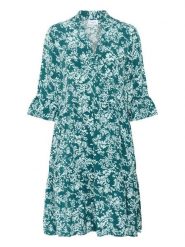 SAINT TROPEZ Sukienka w kolorze morsko-błękitnym rozmiar: XL. Niebieskie sukienki damskie Saint Tropez, na imprezę, s, bez wzorów, z wiskozy, klasyczne, bez kołnierzyka, bez ramiączek, midi. Za 97.95 zł.