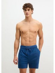 Marc O´Polo Bodywear Szorty dresowe w kolorze granatowym rozmiar: XL. Niebieskie szorty męskie z dresówki, bez kołnierzyka. Za 73.95 zł.