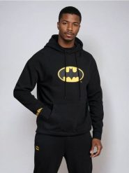 Bluza hoodie z nadrukiem Batman - czarny. Czarne bluzy bez kaptura męskie Sinsay, l. Za 69.99 zł.