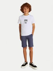 Calvin Klein Jeans T-Shirt Good Level IB0IB02456 Biały Regular Fit. Białe t-shirty chłopięce Calvin Klein Jeans, bez wzorów, z bawełny, bez ramiączek. Za 69.99 zł.