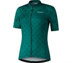 Damska koszulka z krótkim rękawem MIZUKI, zielony. Zielone bluzki sportowe damskie SHIMANO, xl, z elastanu, bez kołnierzyka, bez ramiączek. Za 349.90 zł.