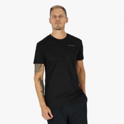 Koszulka treningowa męska Swedemount Fjällbacka Tee 2.0 szybkoschnąca. Czarne t-shirty sportowe męskie SWEDEMOUNT, m, bez ramiączek, do biegania. Za 71.99 zł.