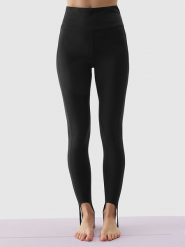 4F Legginsy sportowe w kolorze czarnym rozmiar: S. Czarne legginsy damskie 4f, s, bez wzorów, z materiału. Za 109.78 zł.