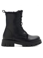 DeeZee Botki CS98006-01 Czarny. Czarne botki dziewczęce DeeZee, bez wzorów, z syntetyku, bez ramiączek. Za 159.99 zł.