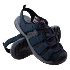 Sandały Elbrus Keniser M 92800304549 niebieskie. Niebieskie sandały męskie z gumy, bez zapięcia. Za 278.24 zł.