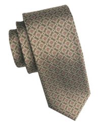 Elegancki i Modny Męski Krawat - Angelo di Monti - Beż, Drobny Wzór Geometryczny. Krawaty i muchy męskie Angelo di Monti, bez wzorów, z tkaniny, eleganckie. Za 45.00 zł.