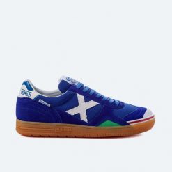 Buty sportowe Munich 3000605 unisex. Niebieskie buty sportowe na co dzień męskie munich, na lato, z materiału, bez zapięcia, do piłki nożnej. Za 229.99 zł.