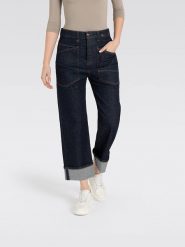 MAC Dżinsy "Baggy" - Straight fit - w kolorze granatowym rozmiar: 42. Niebieskie jeansy damskie MAC. Za 263.53 zł.