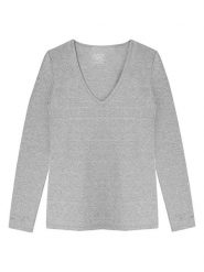 Claesens Koszulka w kolorze szarym rozmiar: XL. Szare bluzki damskie Claesens, xl, bez wzorów, z bawełny, bez kołnierzyka, bez ramiączek. Za 57.45 zł.