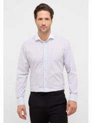 Eterna Koszula - Modern fit - w kolorze biało-szarym rozmiar: 41. Białe koszule męskie Eterna, bez wzorów, z bawełny, bez kołnierzyka, bez ramiączek. Za 114.44 zł.