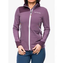 Softshell damski Ortovox Pala Hooded Jacket. Fioletowe kurtki softshell damskie ORTOVOX, bez wzorów, z softshellu, bez kaptura. Za 916.99 zł.