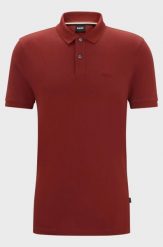 Koszulka Polo męska BOSS Pallas Open Brown regular fit brązowa (50468301-248). Brązowe koszulki polo męskie Boss, m, bez wzorów, bez ramiączek. Za 229.00 zł.
